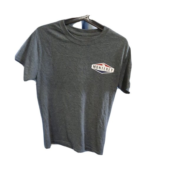 Tops - Monterey California Top Short Sleeve Shirt Grey Logo Crewneck Gray Size M / L